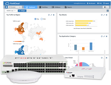 FortiCloud Dashboard